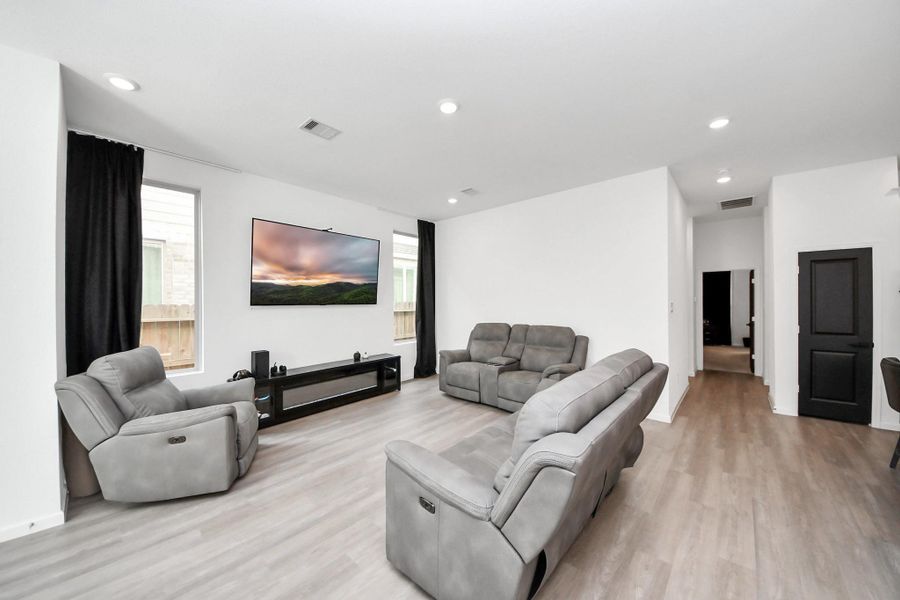 Furnished interior view inside a new home in The Trails, New Caney (Image 17).