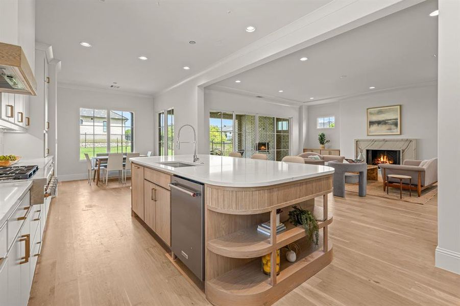 Furnished interior view inside a new home in , Fort Worth (Image 6).