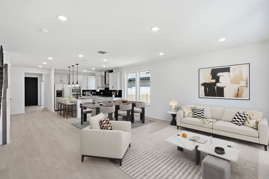 Furnished interior view inside a new home in Davis Ranch, San Antonio (Image 7).