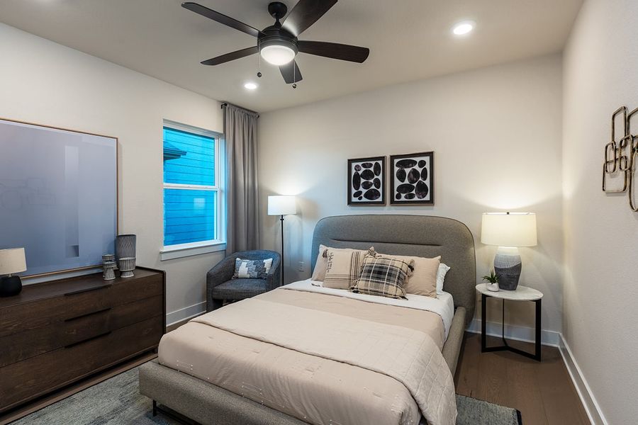 Furnished interior view inside a new home in Easton Park, Austin (Image 9). Furnished interior view inside a new home in Easton Park, Austin (Image 9).