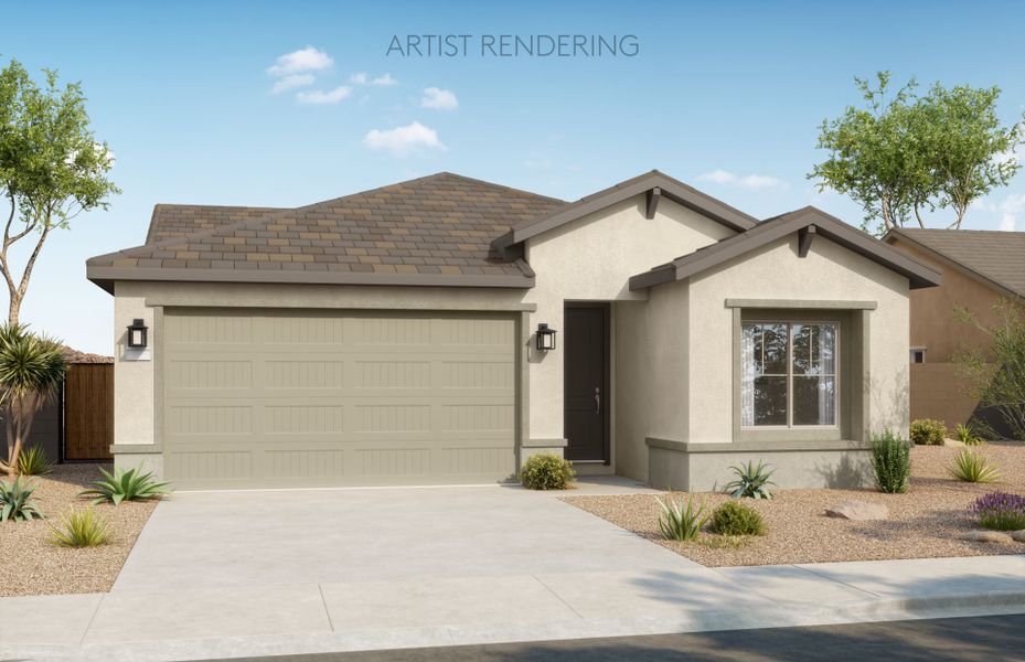 Representative exterior photo of a completed home built from the Hummingbird by Pulte Homes in Shadow Ridge, Avondale, AZ (Image 1). Representative exterior photo of a completed home built from the Hummingbird by Pulte Homes in Shadow Ridge, Avondale, AZ (Image 1).