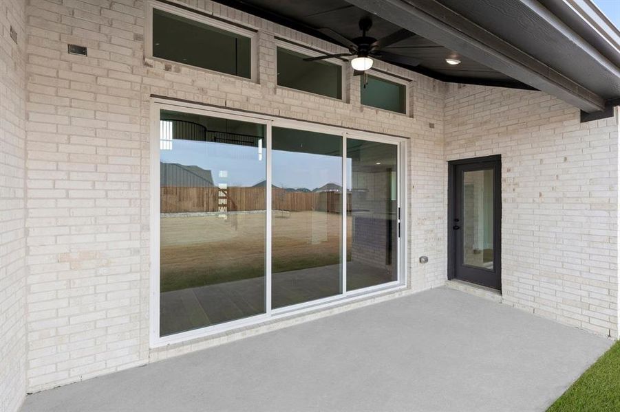 Exterior details and patio area of a home in Sutton Fields, Celina (Image 19).