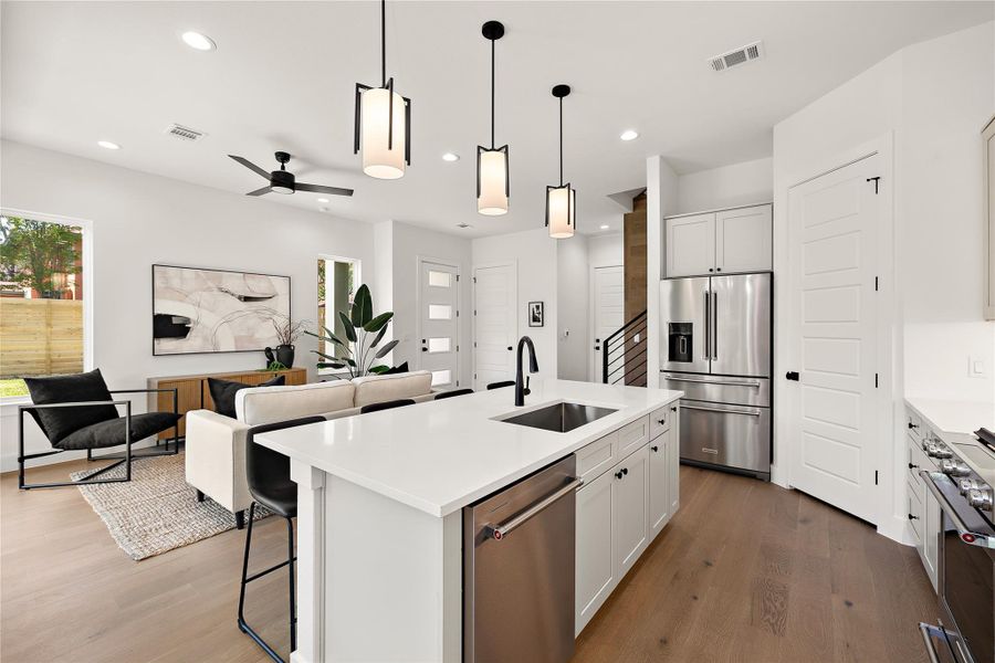 Furnished interior view inside a new home in , Austin (Image 11). Furnished interior view inside a new home in , Austin (Image 11).