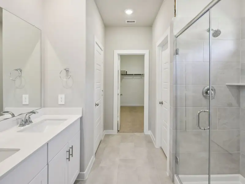 Furnished interior view inside a new home in Sanford Farms - Traditional Series, Waller (Image 6).