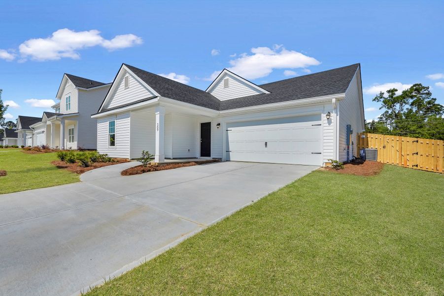 Front exterior of a new home in Belair East, Statesboro, GA, highlighting curb appeal (Image 20).
