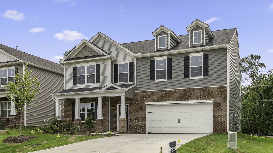 Front exterior of a new home in Bryson Park, Lexington, NC, highlighting curb appeal (Image 2). Front exterior of a new home in Bryson Park, Lexington, NC, highlighting curb appeal (Image 2).
