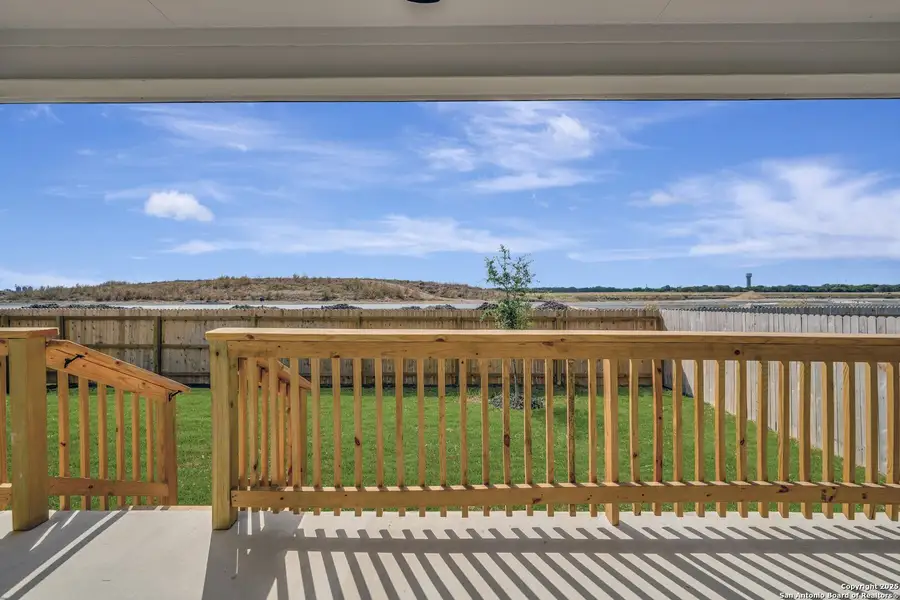 Exterior details and patio area of a home in Greenspoint Heights, Seguin (Image 4).