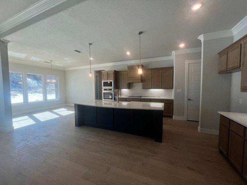 Furnished interior view inside a new home in Eagle Ridge Estates, Weatherford (Image 3).