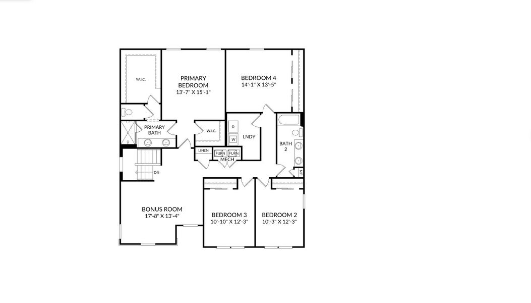 2D floor plan layout of this home in Country Club Estates, Palm Bay, FL (Image 15).