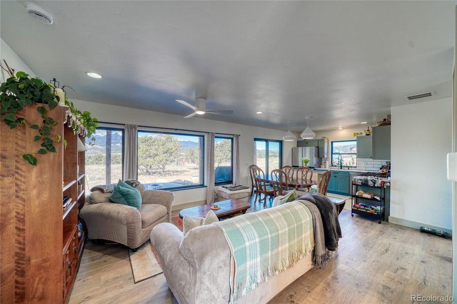 Open concept living space