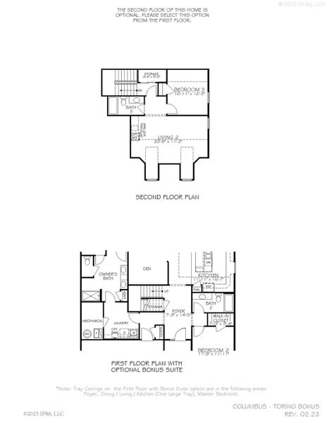 2D floor plan layout for the Torino by Epcon Communities in The Grove at Haven Hill, Lenoir City, TN (Image 23). 2D floor plan layout for the Torino by Epcon Communities in The Grove at Haven Hill, Lenoir City, TN (Image 23).