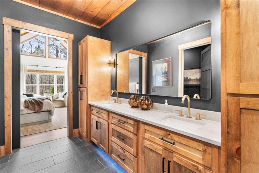 Furnished interior view inside a new home in , Ellijay (Image 15).