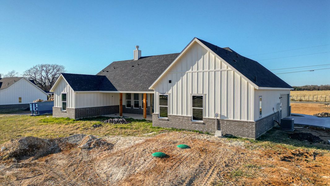 Representative exterior photo of a completed home built from the Jarrett 2 by Zeal Home Builders in Sunrise Point, Weatherford, TX (Image 20).
