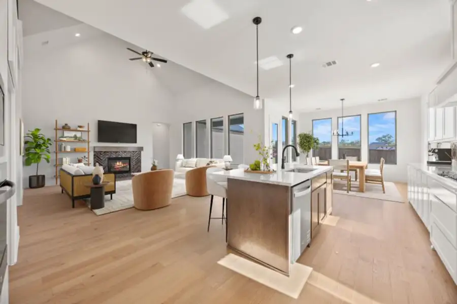 Furnished interior view inside a new home in Chatham Reserve, Providence Village (Image 3).