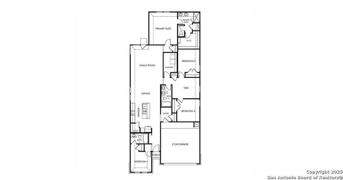2D floor plan layout of this home in Sagebrooke - Premier Series, San Antonio, TX (Image 2). 2D floor plan layout of this home in Sagebrooke - Premier Series, San Antonio, TX (Image 2).
