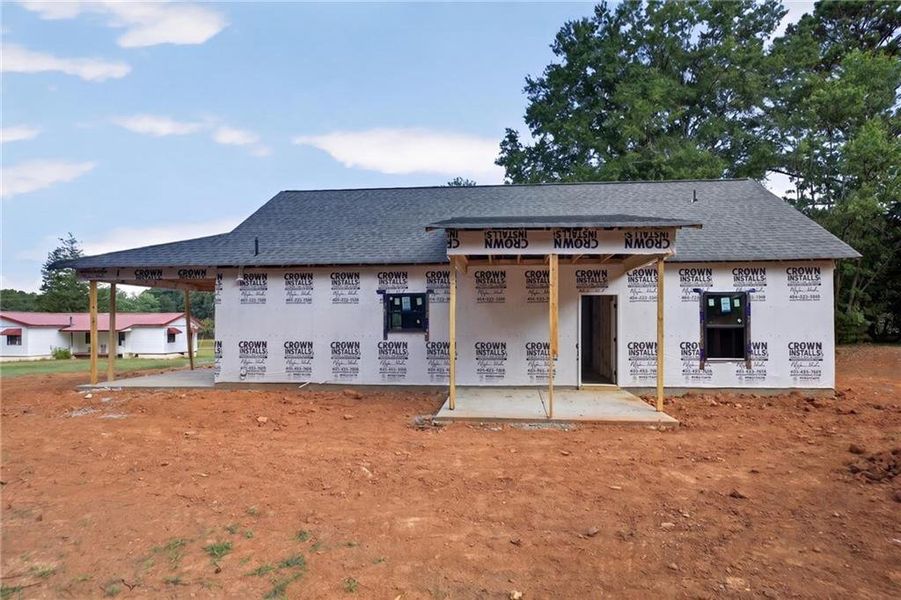 In-progress construction of a new home in , Cedartown, GA (Image 32).