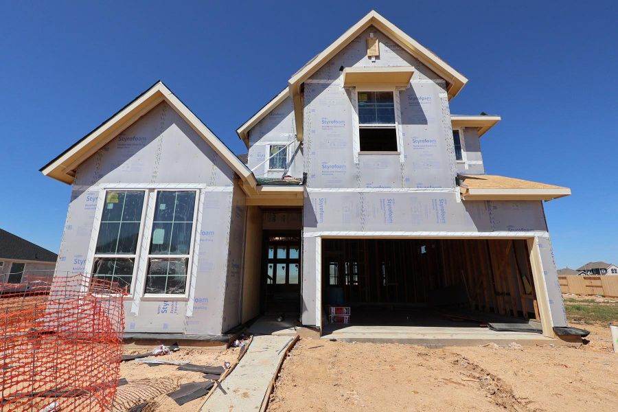 In-progress construction of a new home in Jubilee 50′, Hockley, TX (Image 10).