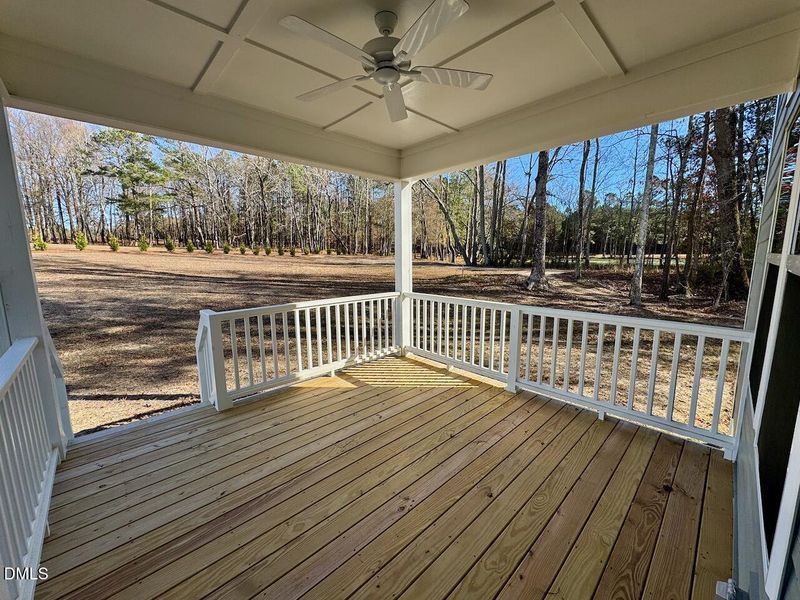 Rear Covered Deck