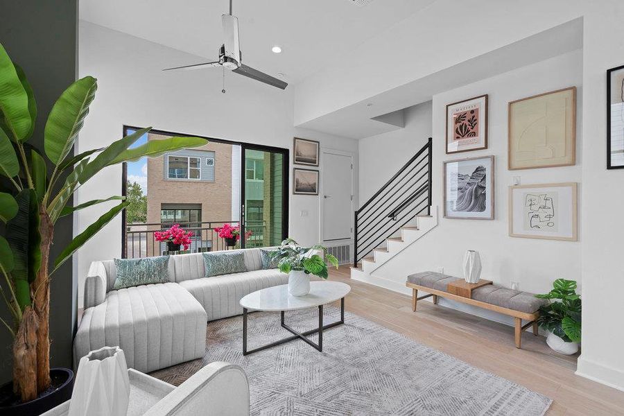 Furnished interior view inside a new home in , Austin (Image 7).