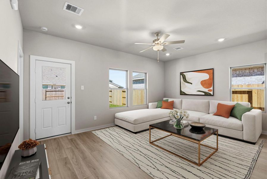 Furnished interior view inside a new home in Windrose Green, Angleton (Image 14).