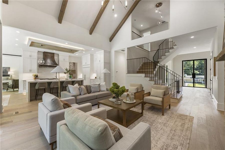 Furnished interior view inside a new home in , Atlanta (Image 49). Furnished interior view inside a new home in , Atlanta (Image 49).