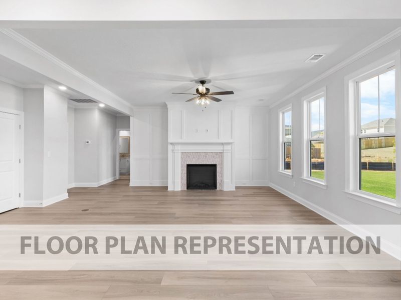 Mill Creek Main Living Room – Open Concept by Ivey Homes Mill Creek Main Living Room – Open Concept by Ivey Homes
