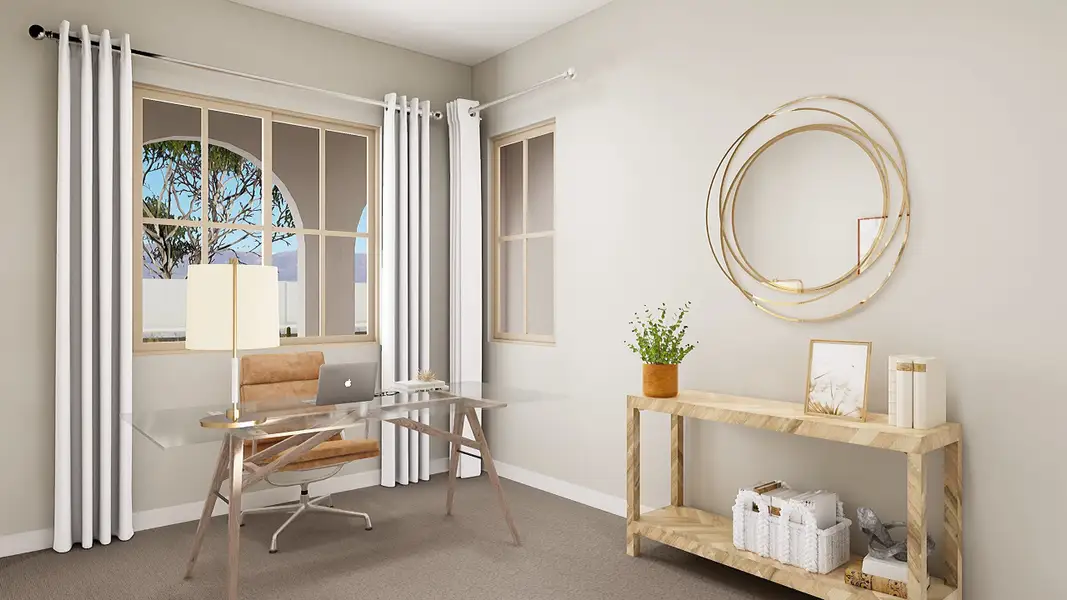 Representative furnished interior of a home built from the Tipton Plan 3507 by Tri Pointe Homes in Waterston Central, Gilbert (Image 25).