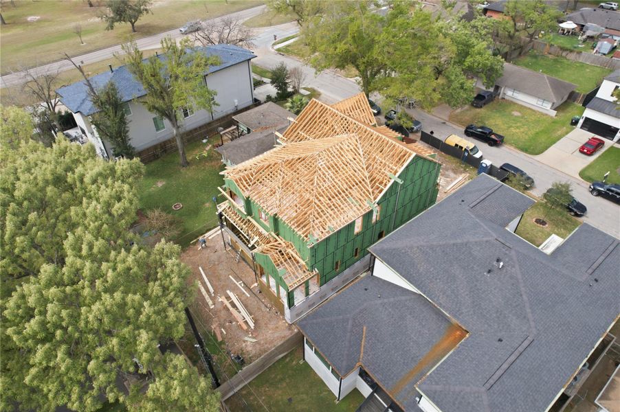 In-progress construction of a new home in , Houston, TX (Image 35).