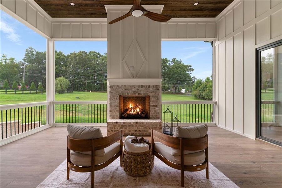 Exterior details and patio area of a home in , Canton (Image 31).