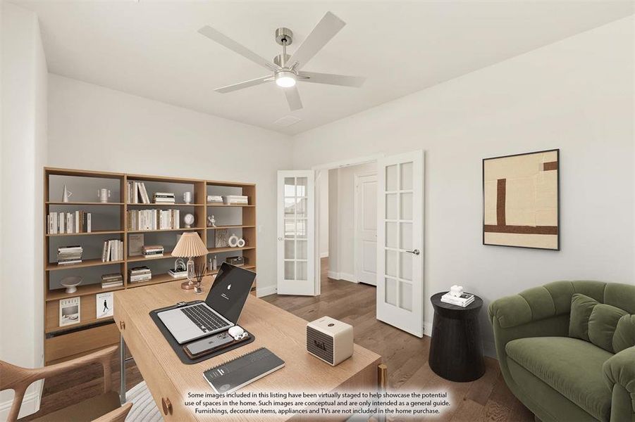 Furnished interior view inside a new home in Silo Mills, Joshua (Image 16).
