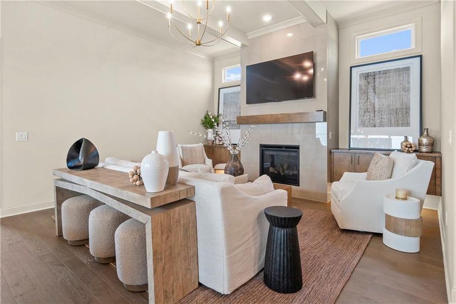 Furnished interior view inside a new home in Aberdeen, Hoschton (Image 11).