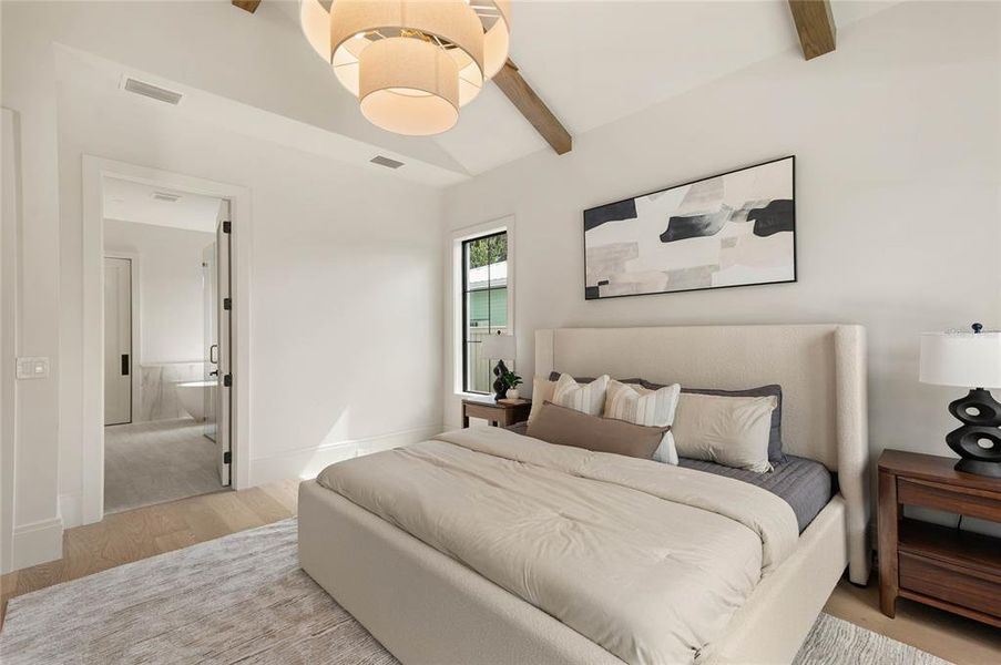 Furnished interior view inside a new home in , Orlando (Image 44).