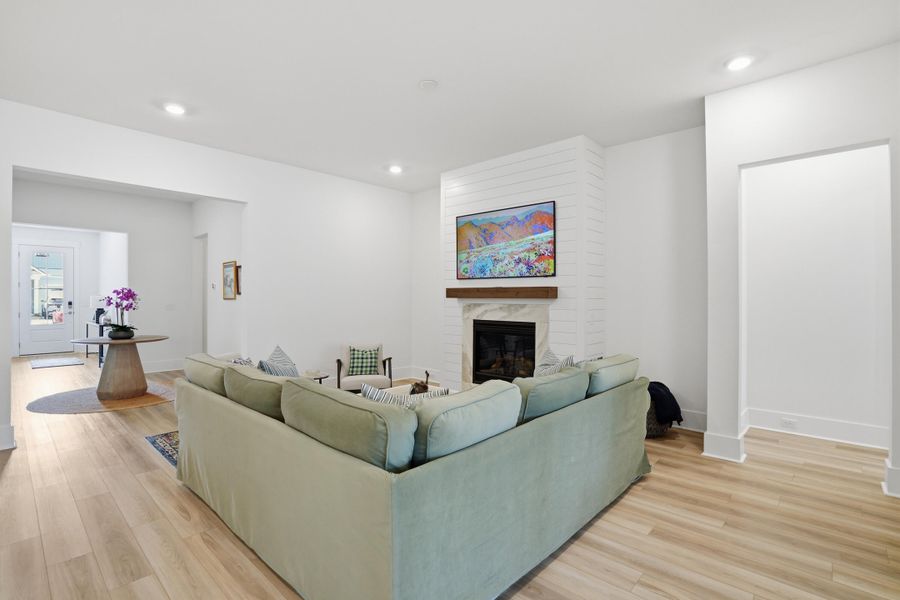 Furnished interior view inside a new home in Summerwind Crossing at Lakes of Cane Bay, Summerville (Image 11).