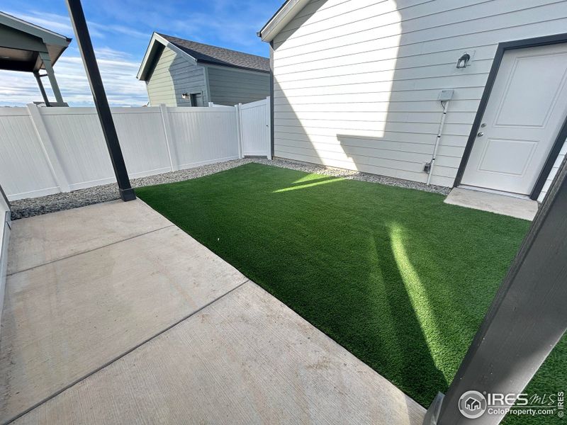 Exterior details and patio area of a home in Liberty Draw, Evans (Image 2).