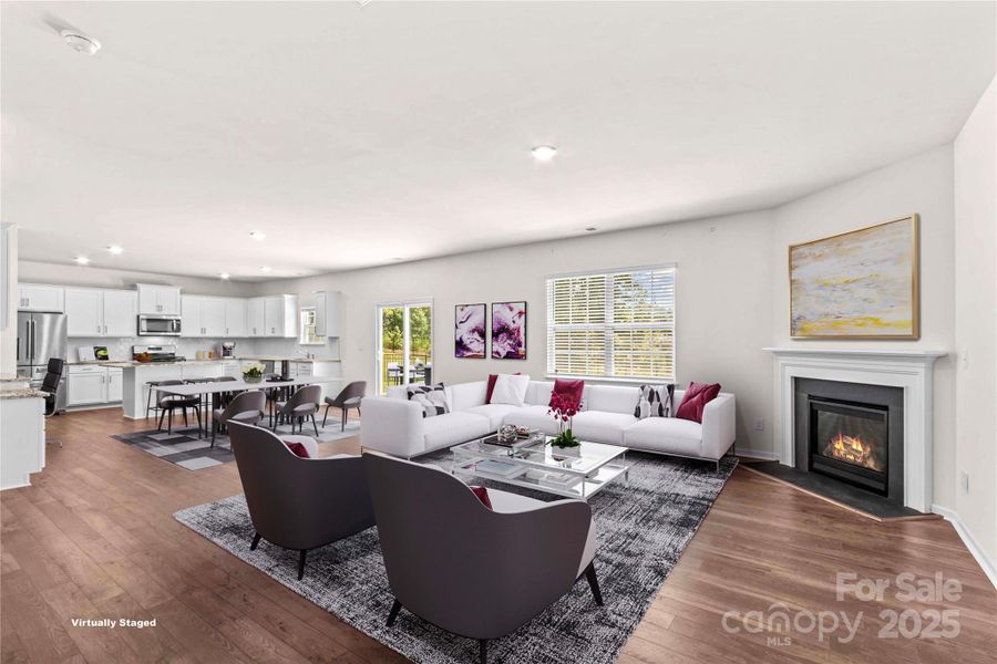 Furnished interior view inside a new home in Calvin Creek, Troutman (Image 3).