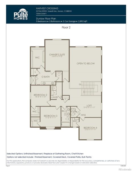 Upper Level Floorplan