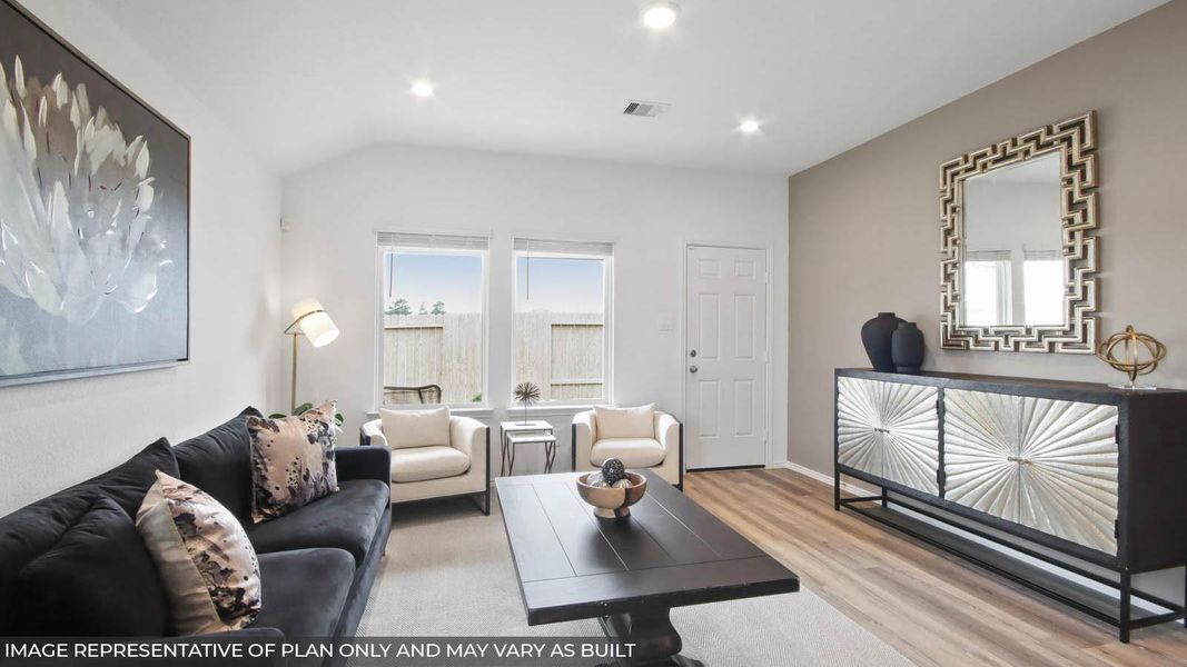 Furnished interior view inside a new home in Lake Conroe Cove, Willis (Image 6). Furnished interior view inside a new home in Lake Conroe Cove, Willis (Image 6).