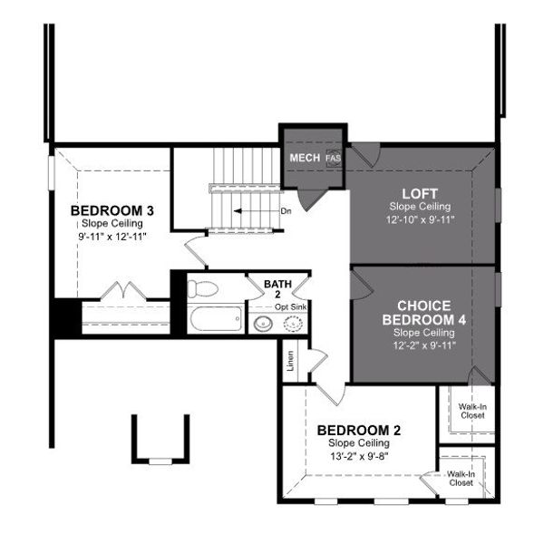 2D floor plan layout of this home in The Villages of Hurricane Creek, Anna, TX (Image 4). 2D floor plan layout of this home in The Villages of Hurricane Creek, Anna, TX (Image 4).