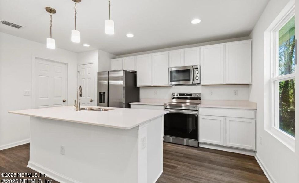 Furnished interior view inside a new home in , Jacksonville (Image 4). Furnished interior view inside a new home in , Jacksonville (Image 4).