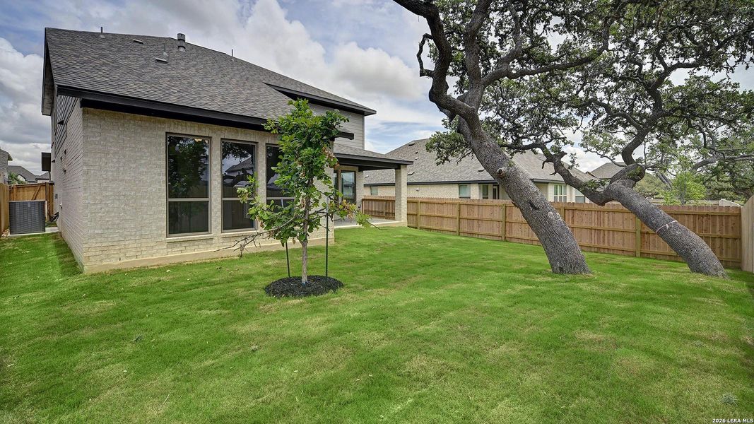 Exterior details and patio area of a home in Corley Farms, Boerne (Image 4). Exterior details and patio area of a home in Corley Farms, Boerne (Image 4).
