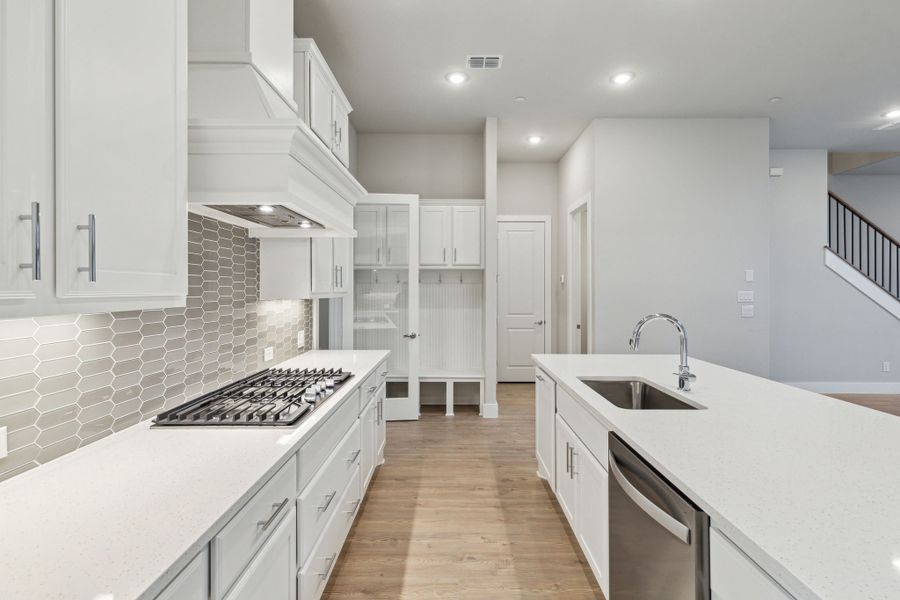 Furnished interior view inside a new home in Newman Village Townhomes, Frisco (Image 32).