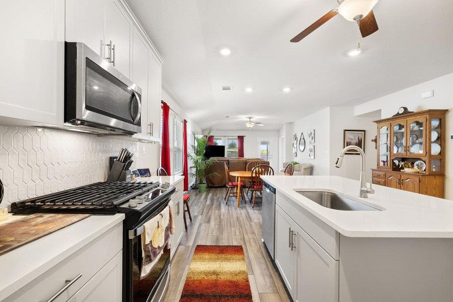 Furnished interior view inside a new home in Durango Farms - Boulevard Collection, Hutto (Image 14).