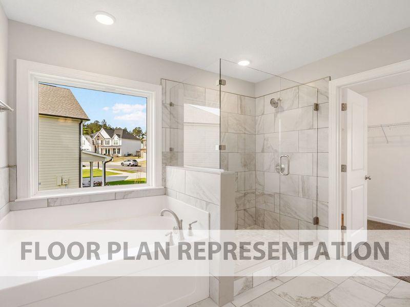 Primary Bathroom Floorplan Representation Photo | The Ashworth VI Primary Bathroom Floorplan Representation Photo | The Ashworth VI