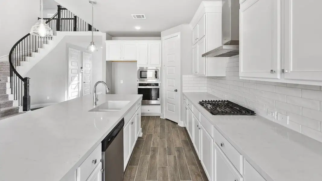 Furnished interior view inside a new home in Grand Central Park, Conroe (Image 13).