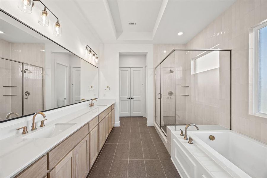Furnished interior view inside a new home in Chatham Reserve, Providence Village (Image 11).