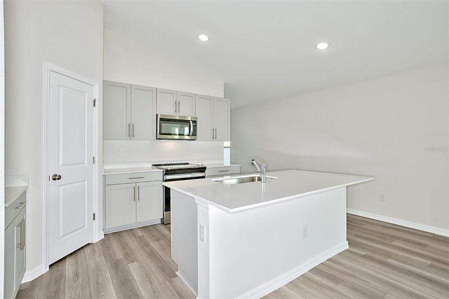 Furnished interior view inside a new home in Crosswinds, Haines City (Image 2).