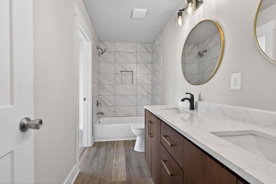 Furnished interior view inside a new home in , Flowery Branch (Image 6).