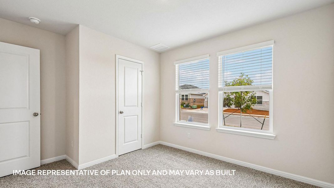 Spacious, unfurnished interior of a new home in Trails at Wildhorse, Austin (Image 34).