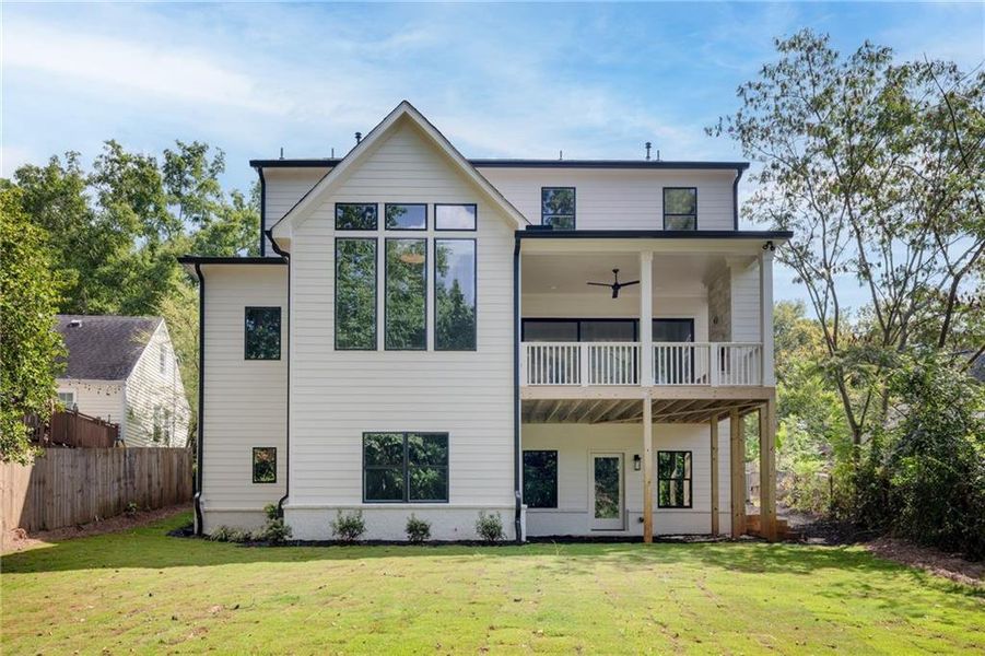 Exterior details and patio area of a home in , Atlanta (Image 25).