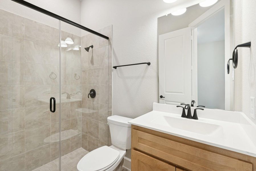 Furnished interior view inside a new home in Grange 45' Homesites, Katy (Image 5).